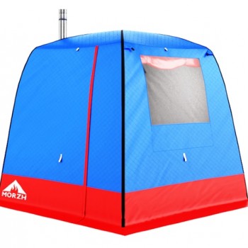 Трехслойная палатка-куб для зимней рыбалки, мобильная баня Turbo Banya 1