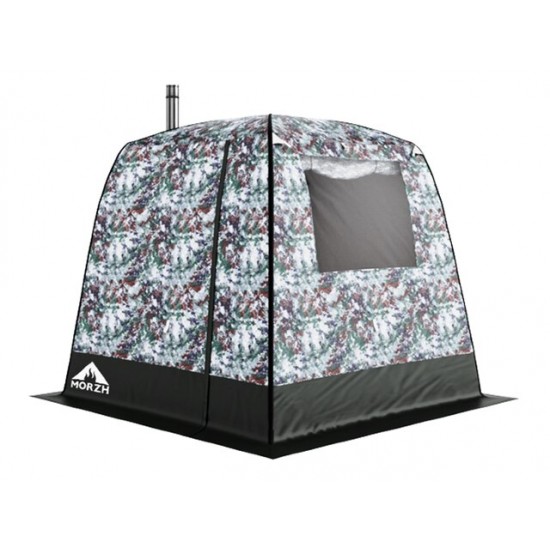 Трехслойная палатка-куб для зимней рыбалки (мобильная баня 1) фото