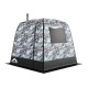 Трехслойная палатка-куб для зимней рыбалки (мобильная баня 1) фото