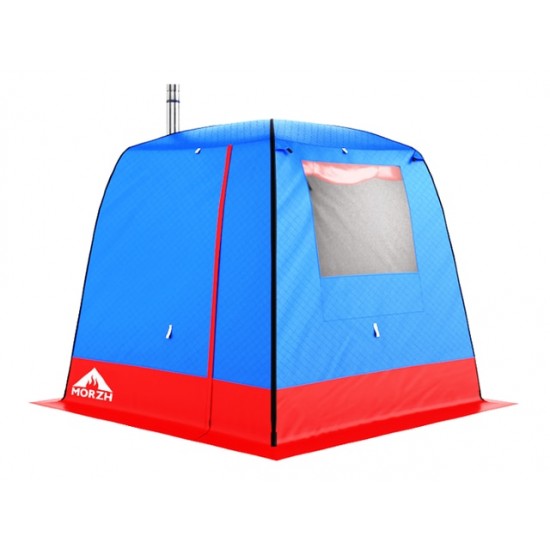 Трехслойная палатка-куб для зимней рыбалки (мобильная баня 1) фото