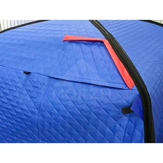 Трехслойная палатка-куб для зимней рыбалки (мобильная баня 1) фото