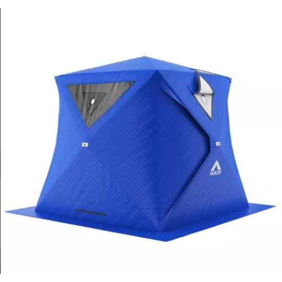 Зимняя палатка TERBO CUBE куб утепленная 2х2х2 м, синяя фото