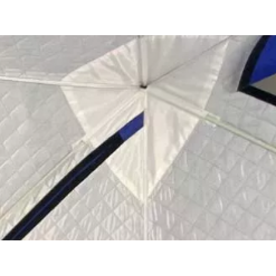 Зимняя палатка TERBO CUBE куб утепленная 2х2х2 м, синяя фото