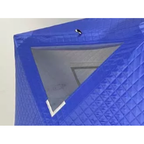 Зимняя палатка TERBO CUBE куб утепленная 2х2х2 м, синяя фото
