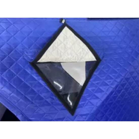 Зимняя палатка TERBO CUBE куб утепленная 2х2х2 м, синяя фото