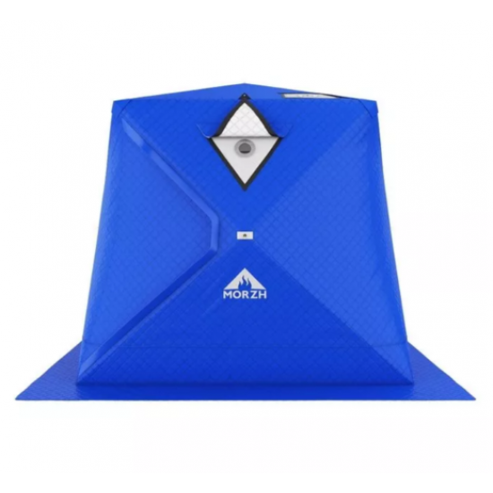 Зимняя палатка TERBO CUBE куб утепленная 2х2х2 м, синяя фото