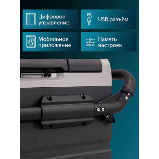 Автохолодильник компрессорный Apicool TWW95 (95л) 12-220V, двухкамерный, на колесах Автохолодильник компрессорный Apicool TWW95 (95л) 12-220V, двухкамерный, на колесах фото