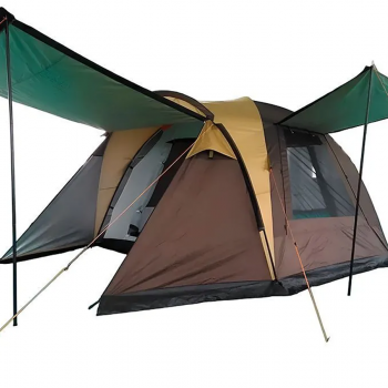 Палатка 4-х местная туристическая Terbo Mir & Camping KRT-105 с большим тамбуром