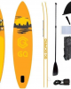 Надувная SUP-доска (SUP board) GQ DP с насосом, веслом и страховочным лишем. 335x81x15 см