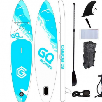 Надувная SUP-доска (SUP board) GQ-SW 11'0" c веслом и насосом / двухслойный /335х81х15 см 