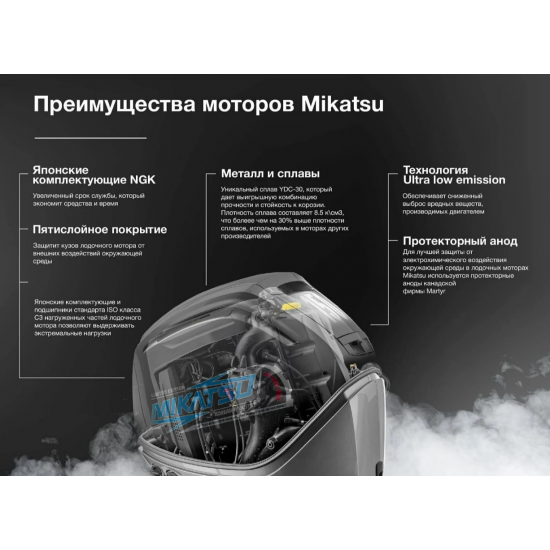 2х-тактный лодочный мотор MIKATSU M9.9FHS фото