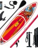 Надувная SUP доска 350 Fanwater KOI 350 "Рыба Дракон", цвет красный