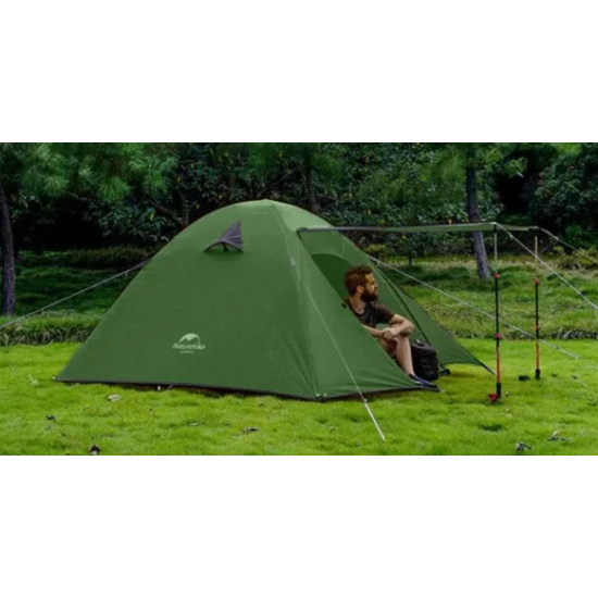 Палатка профессиональная Naturehike P-Series 2-местная, алюминиевый каркас, зеленая Палатка профессиональная Naturehike P-Series 2-местная, алюминиевый каркас, зеленая фото
