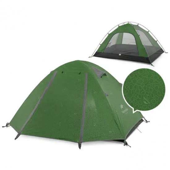 Палатка профессиональная Naturehike P-Series 2-местная, алюминиевый каркас, зеленая Палатка профессиональная Naturehike P-Series 2-местная, алюминиевый каркас, зеленая фото