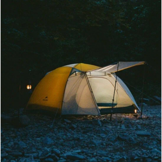 Палатка туристическая Naturehike Yunchuan-Pro Ultra-Light 4 Seasons профессиональная ультралегкая 2-местная с навесом, алюминиевый каркас. Палатка туристическая Naturehike Yunchuan-Pro Ultra-Light 4 Seasons профессиональная ультралегкая 2-местная с навесом, алюминиевый каркас. фото