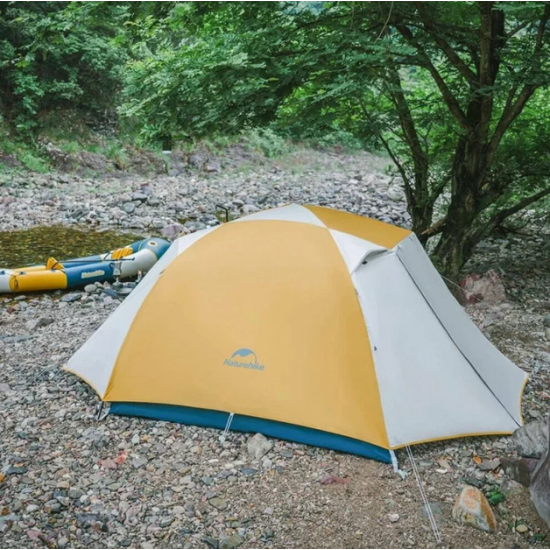 Палатка туристическая Naturehike Yunchuan-Pro Ultra-Light 4 Seasons профессиональная ультралегкая 2-местная с навесом, алюминиевый каркас. Палатка туристическая Naturehike Yunchuan-Pro Ultra-Light 4 Seasons профессиональная ультралегкая 2-местная с навесом, алюминиевый каркас. фото