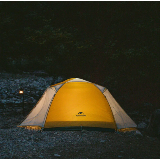 Палатка туристическая Naturehike Yunchuan-Pro Ultra-Light 4 Seasons профессиональная ультралегкая 2-местная с навесом, алюминиевый каркас. Палатка туристическая Naturehike Yunchuan-Pro Ultra-Light 4 Seasons профессиональная ультралегкая 2-местная с навесом, алюминиевый каркас. фото