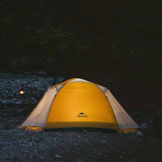 Палатка туристическая Naturehike Yunchuan-Pro Ultra-Light 4 Seasons профессиональная ультралегкая 2-местная с навесом, алюминиевый каркас. Палатка туристическая Naturehike Yunchuan-Pro Ultra-Light 4 Seasons профессиональная ультралегкая 2-местная с навесом, алюминиевый каркас. фото