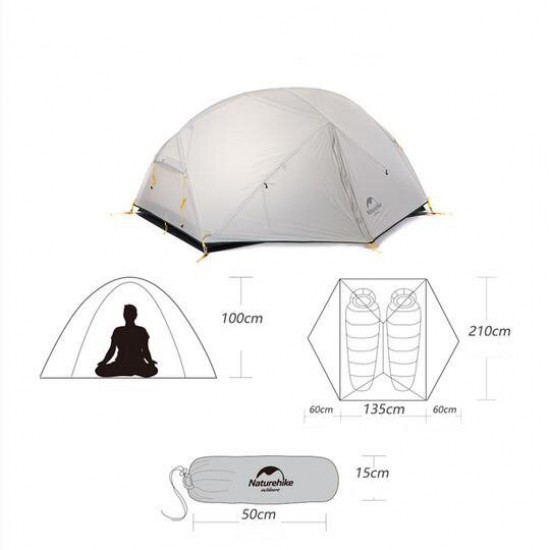 Профессиональная летняя палатка Naturehike Mongar 20D для кемпинга и отдыха на природе Профессиональная летняя палатка Naturehike Mongar 20D для кемпинга и отдыха на природе фото