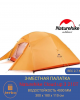 3-местная палатка Naturehike Cloud Up 3 210T с ковриком (orange)