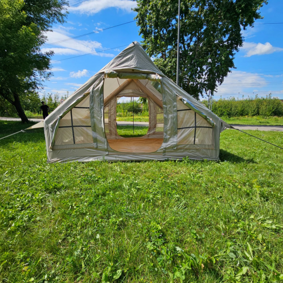 Надувная палатка Terbo-Mir & Camping 1853-6 с навесом для туризма и отдыха Надувная палатка Terbo-Mir & Camping 1853-6 с навесом для туризма и отдыха фото