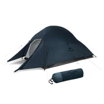 Палатка 1-местная Naturehike сверхлегкая Сloud Up Ultra-Light 1 NH18T010-T с ковриком, алюминиевый каркас, цвет сини вес 1,5 кг