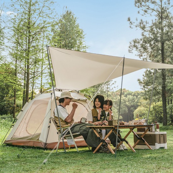 3-местная автоматическая палатка с навесом Naturehike Ango Picnic туристическая для кемпинга, трекинговая профессиональная 3-местная автоматическая палатка с навесом Naturehike Ango Picnic туристическая для кемпинга, трекинговая профессиональная фото