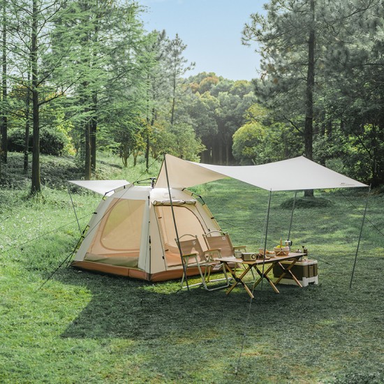 3-местная автоматическая палатка с навесом Naturehike Ango Picnic туристическая для кемпинга, трекинговая профессиональная 3-местная автоматическая палатка с навесом Naturehike Ango Picnic туристическая для кемпинга, трекинговая профессиональная фото