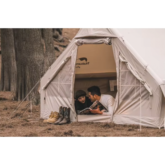 Надувная 6-местная палатка Naturehike Extend Air для кемпинговая для туризма и отдыха, цвет песочный Надувная 6-местная палатка Naturehike Extend Air для кемпинговая фото