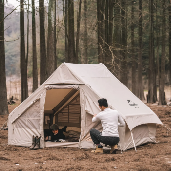 Надувная 6-местная палатка Naturehike Extend Air кемпинговая для туризма и отдыха, цвет песочный