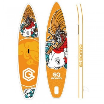 Надувная SUP сап-доска 350 Fanwater KOI 350 "Рыжая Рыбка", цвет оранжевый