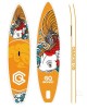 Надувная SUP сап-доска 350 Fanwater KOI 350 "Рыжая Рыбка", цвет оранжевый