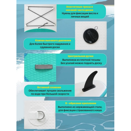 Sup board 290 см, сапборд надувной двухслойный, Сап борд, sup доска с веслом, c рюкзаком, с лишем, полный комплект Sup board 290 см, сапборд надувной двухслойный, Сап борд, sup доска с веслом, c рюкзаком, с лишем, полный комплект изображение