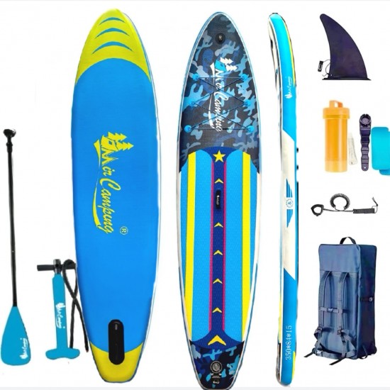 Сапборд MirCamping new 350x84x15 см желтый/синий, полный комплект Сапборд MirCamping new 350x84x15 см желтый/синий, полный комплект фотография