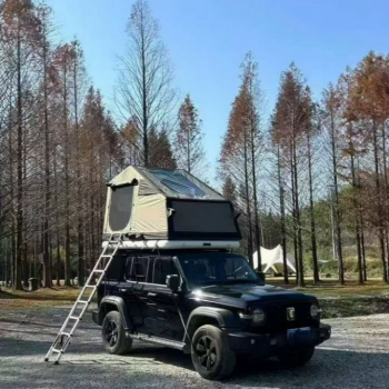 Нaдувная палаткa c тaмбуром на крышу автoмoбиля для кемпинга и отдыха на природе