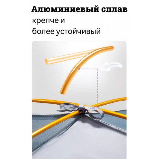 4-х местная палатка с тамбуром с алюминиевым каркасом фото