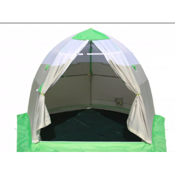 Зимняя палатка ЛОТОС 3С (цвет салатовый) с каркасом из стеклокомпозита Л3-С12
