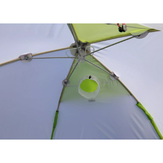 Зимняя палатка ЛОТОС 3С (цвет салатовый) с каркасом из стеклокомпозита Л3-С12 Зимняя палатка ЛОТОС 3С (цвет салатовый) с каркасом из стеклокомпозита Л3-С12 фотография