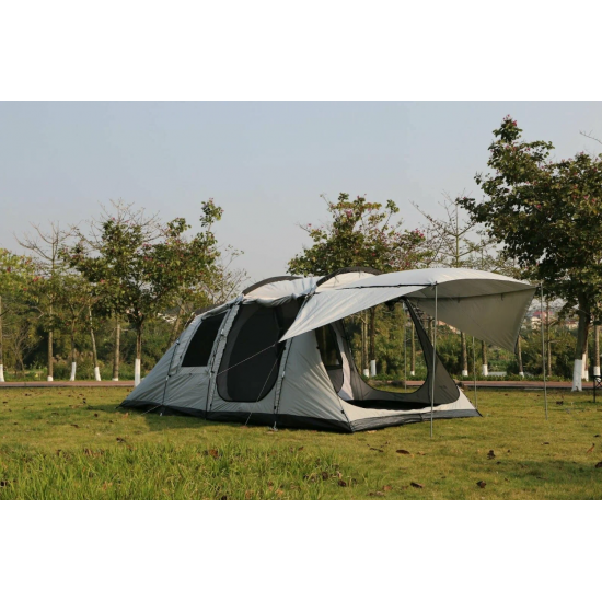 Палатка CoolWalk 5248-Р 510х290х200см, 12 мест, 2 комнаты с навесом фото