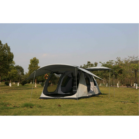 Палатка CoolWalk 5248-Р 510х290х200см, 12 мест, 2 комнаты с навесом фото