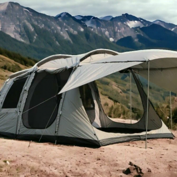 Палатка CoolWalk 5248-Р 510х290х200см, 12 мест, 2 комнаты с навесом