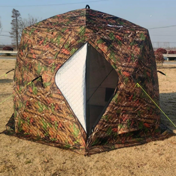 Зимняя палатка Terbo & MirCamping (камуфляж) — мобильная баня и уютный дом для рыбака