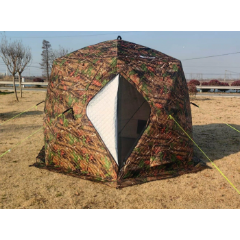 Зимняя палатка Terbo & MirCamping (камуфляж) — мобильная баня и уютный дом для рыбака
