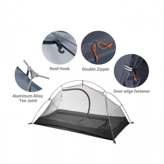 Палатка Naturehike Cycling (Spider) Si 1-местная, алюминиевый каркас, сверхлегкая, зеленая