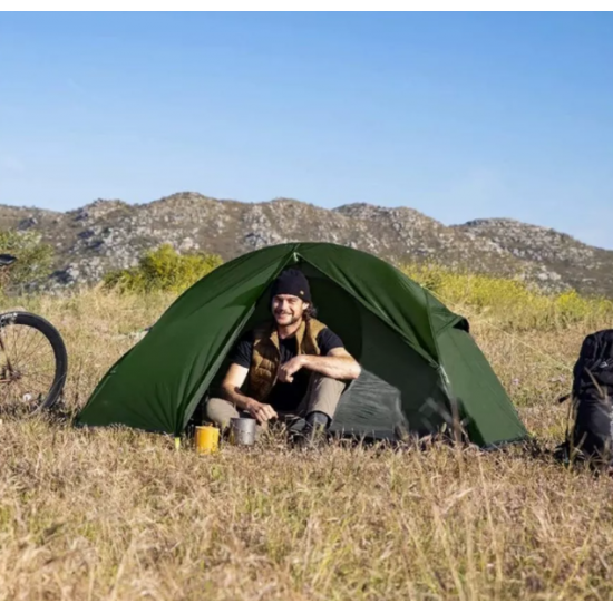 Палатка Naturehike Cycling (Spider) Si 1-местная, алюминиевый каркас, сверхлегкая, зеленая