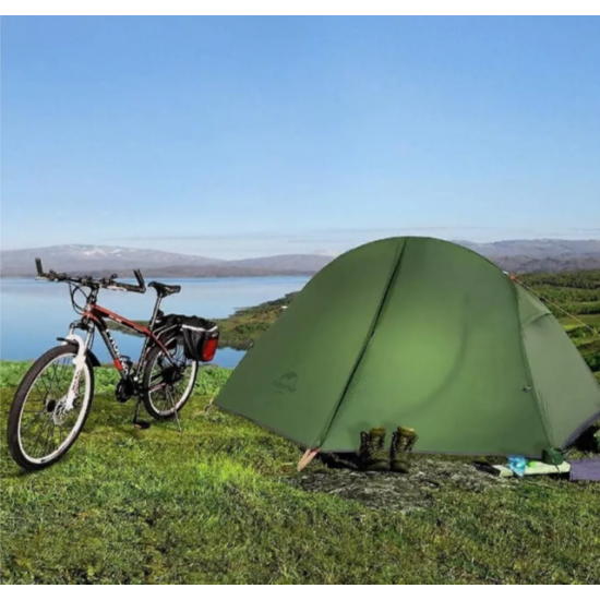 Палатка Naturehike Cycling (Spider) Si 1-местная, алюминиевый каркас, сверхлегкая, зеленая