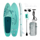 Надувная SUP-доска Green Turtle 320×83×15 см | Грузоподъемность 150 кг | 3 плавника | Полный комплект фото