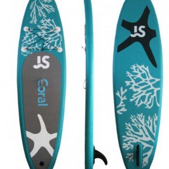 SUP-доска надувная 335x81x15 см | Грузоподъемность 200 кг | 1 плавник | С EVA-ковриком | Полный комплект