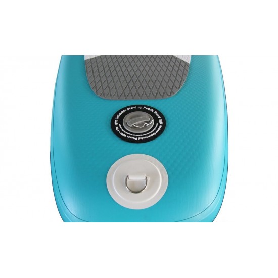 SUP-доска надувная 335x81x15 см | Грузоподъемность 200 кг | 1 плавник | С EVA-ковриком | Полный комплект фото