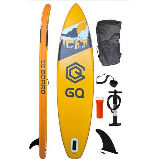 SUP-доска надувная 335x81x15 см | Грузоподъемность 200 кг | С EVA-ковриком и карго-системой | Полный комплект фото
